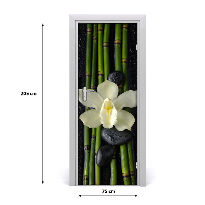 Fototapeta samolepící Orchidej a bambus