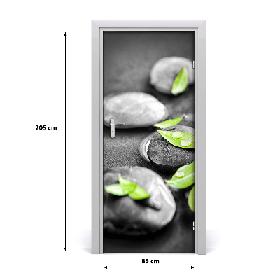 Fototapeta samolepící Listí kamení zen