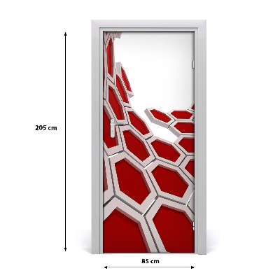 Samolepící fototapeta na dveře Abstrakce 3D