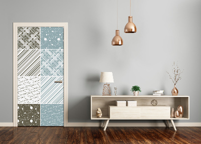 Samolepící fototapeta na dveře Geometrické vzory