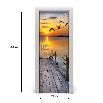 Fototapeta na dveře dřevěné molo