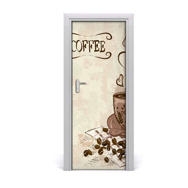 Fototapeta na dveře aromatická káva