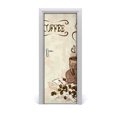 Fototapeta na dveře aromatická káva