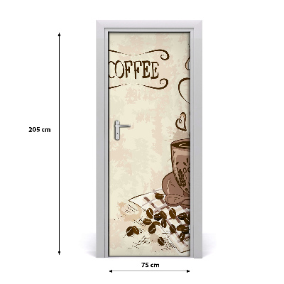 Fototapeta na dveře aromatická káva