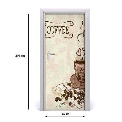 Fototapeta na dveře aromatická káva