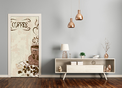Fototapeta na dveře aromatická káva