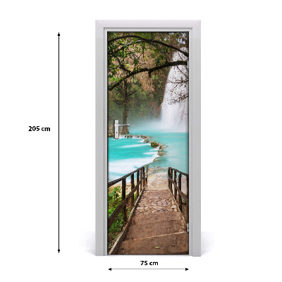 Fototapeta na dveře vodopád Mexiko