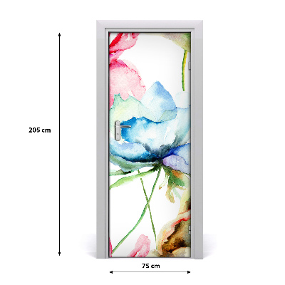 Samolepící fototapeta na dveře mák