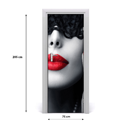 Fototapeta na dveře krajka maska