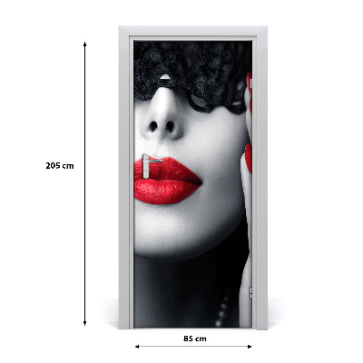 Fototapeta na dveře krajka maska