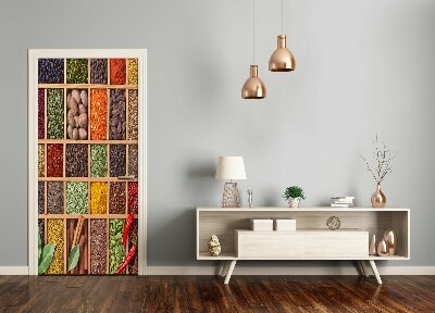 Fototapeta na dveře samolepící barevné koření