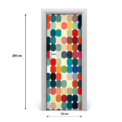 Fototapeta na dveře geometrické pozadí