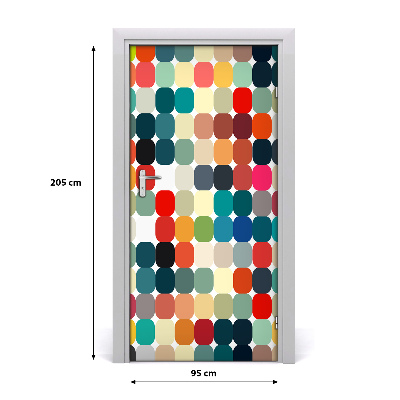 Fototapeta na dveře geometrické pozadí