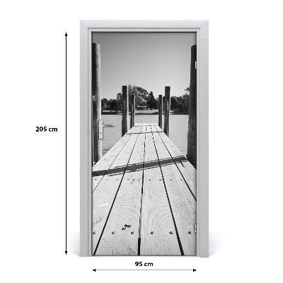 Fototapeta samolepící na dveře dřevěné molo