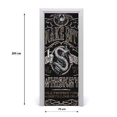 Fototapeta na dveře whiskey