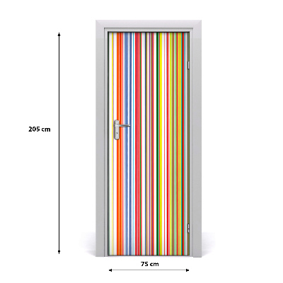 Fototapeta na dveře barevné pásy