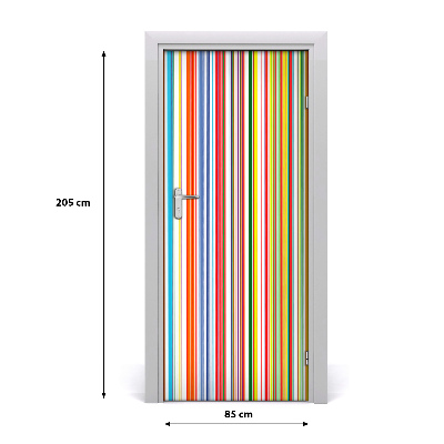 Fototapeta na dveře barevné pásy