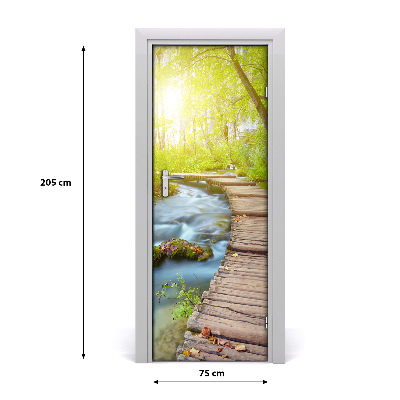 Fototapeta na dveře stezka v lese