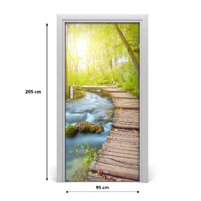 Fototapeta na dveře stezka v lese