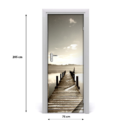 Fototapeta samolepící na dveře dřevěné molo