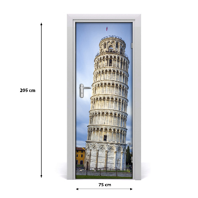 Fototapeta samolepící dveře šikmá věž Piza