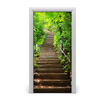 Fototapeta na dveře schody do lesa