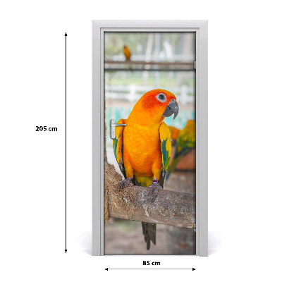 Samolepící fototapeta na dveře Papoušek