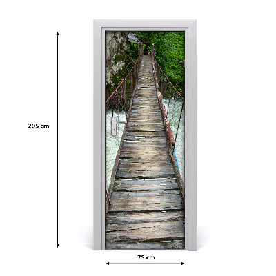 Fototapeta na dveře visací most
