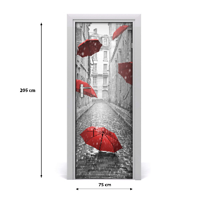 Fototapeta samolepící na dveře deštník Francie