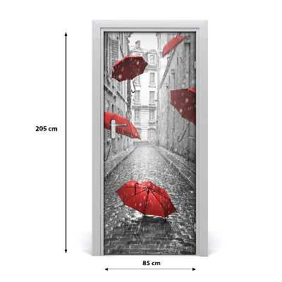 Fototapeta samolepící na dveře deštník Francie