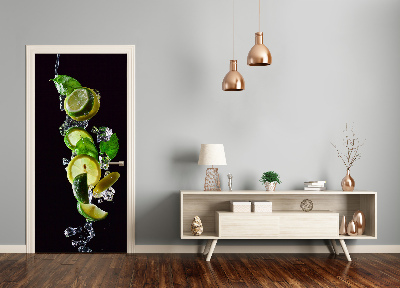 Fototapeta na dveře samolepící limetka a citron