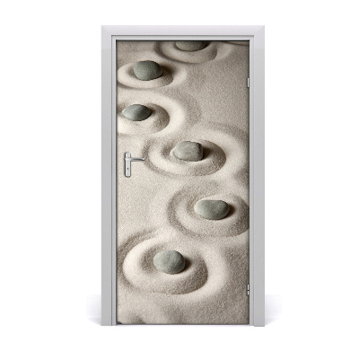 Fototapeta na dveře kamení na písku