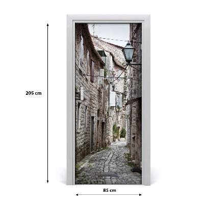Fototapeta samolepící dveře ulička Chorvatsko