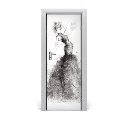 Samolepící fototapeta na dveře Ilustrace móda