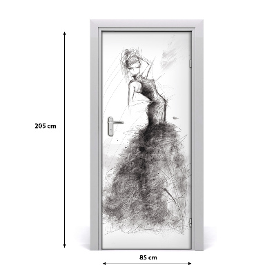Samolepící fototapeta na dveře Ilustrace móda