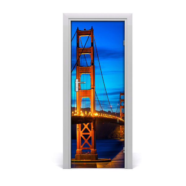 Fototapeta samolepící dveře Most San Francisco