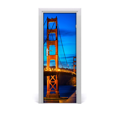 Fototapeta samolepící dveře Most San Francisco