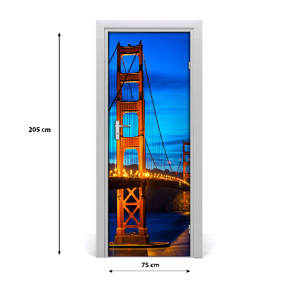 Fototapeta samolepící dveře Most San Francisco