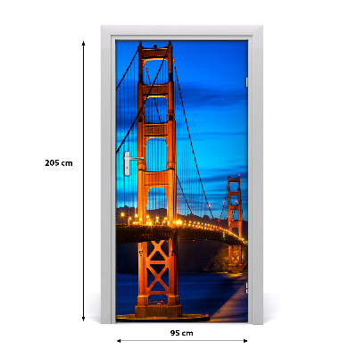 Fototapeta samolepící dveře Most San Francisco
