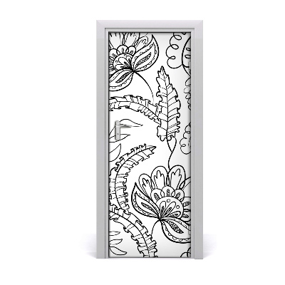 Samolepící fototapeta na dveře pozadí Zentangle