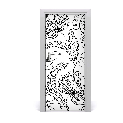Samolepící fototapeta na dveře pozadí Zentangle