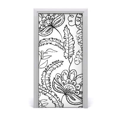 Samolepící fototapeta na dveře pozadí Zentangle