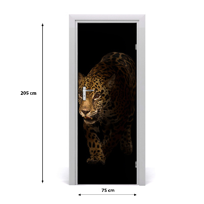 Samolepící fototapeta na dveře Jaguár