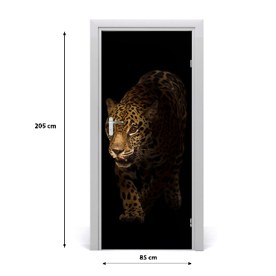Samolepící fototapeta na dveře Jaguár