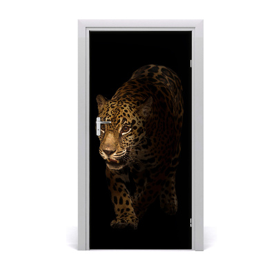 Samolepící fototapeta na dveře Jaguár