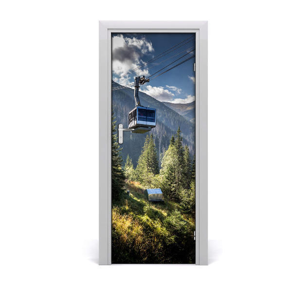 Fototapeta na dveře horská lanovka