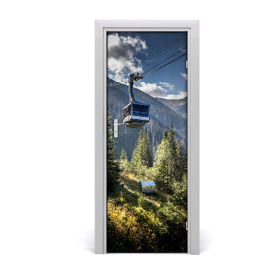 Fototapeta na dveře horská lanovka