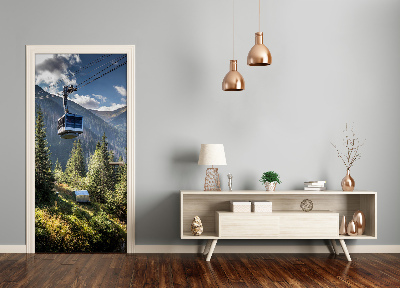 Fototapeta na dveře horská lanovka