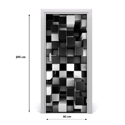 Samolepící fototapeta na dveře Abstrakce kostky