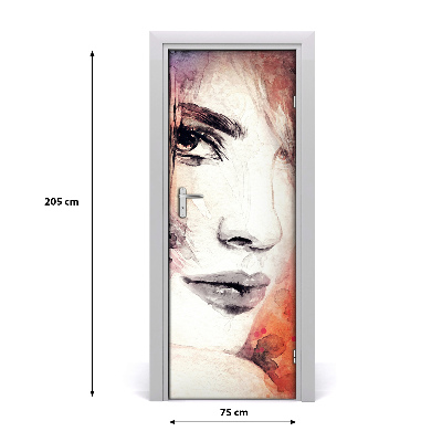 Samolepící fototapeta na dveře Abstrakce žena
